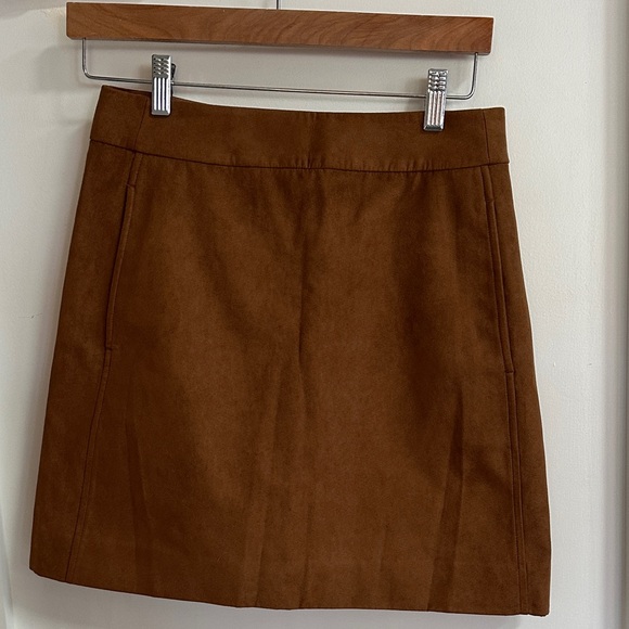 J. Crew Dresses & Skirts - J.Crew Faux-suede Mini Skirt in Walnut 4